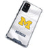 University of Michigan White Jersey Galaxy S20 FE Clear Case